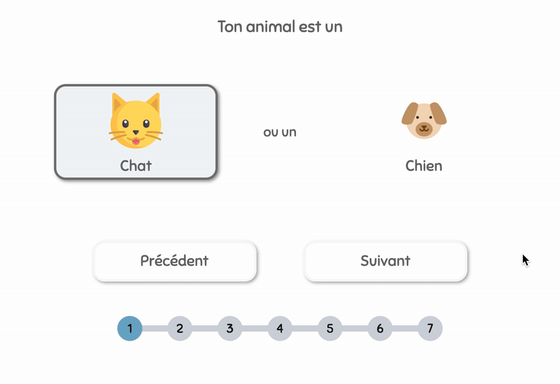 Formulaire adaptatif