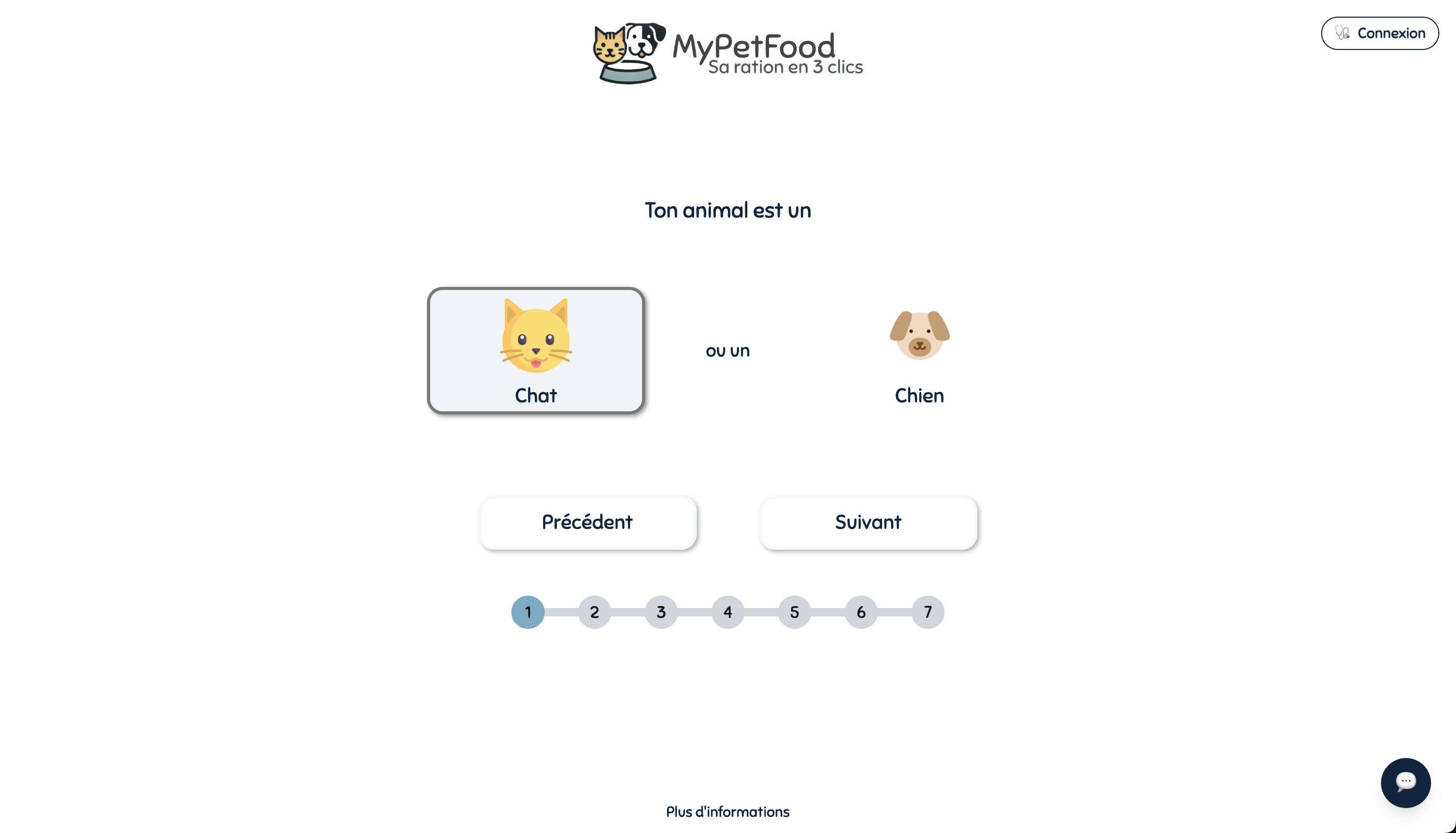 MyPetFood Interface 1